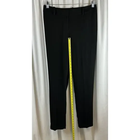 Ann Taylor LOFT Julie Fit Crepe Trousers Black  6 T Dark Academia Witchy  66-41 - Picture 8 of 15